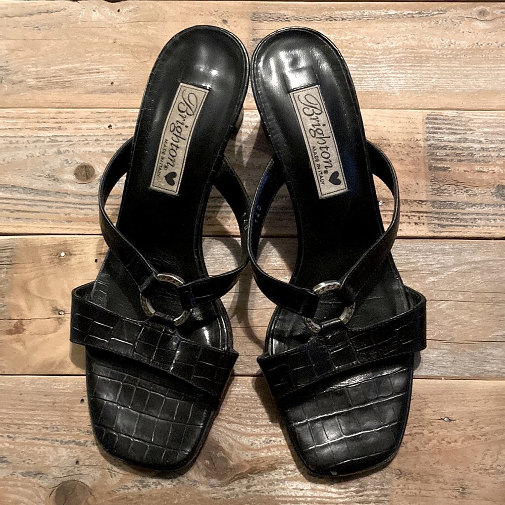 Brighton Terry Black Sandals 7.5